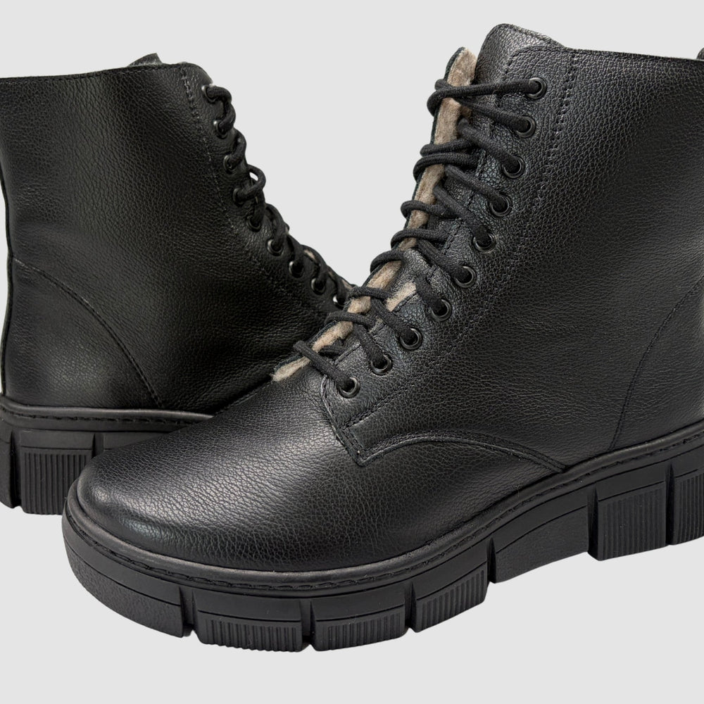 
                  
                    Women's Ember Leather Boots - Black - Euro Shoe House
                  
                