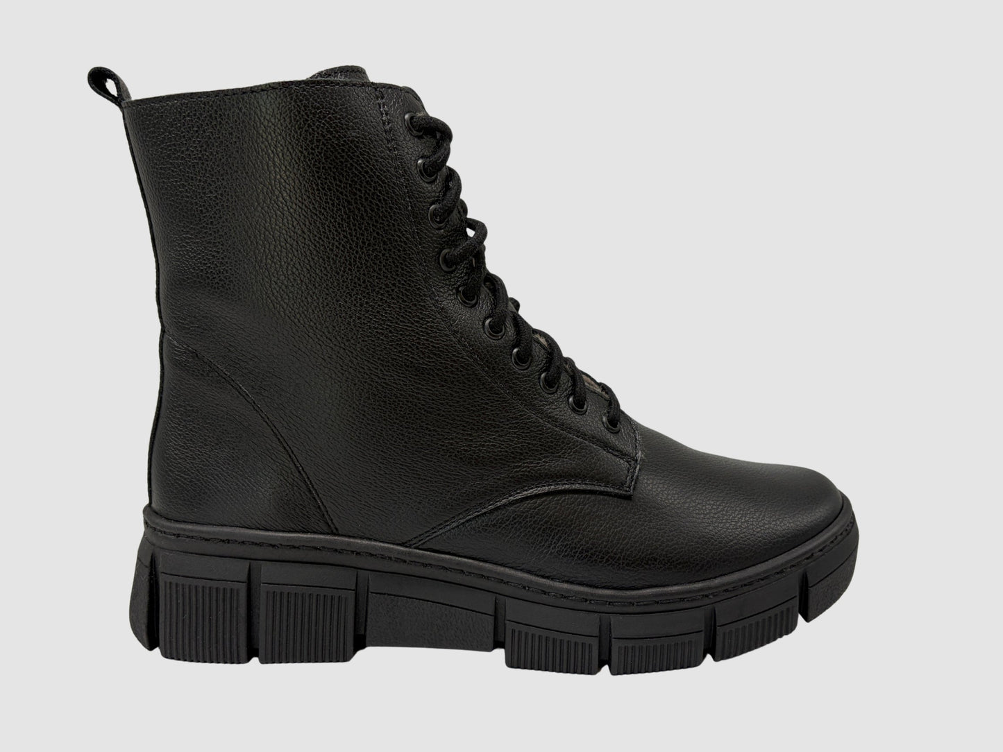 Women's Ember Leather Boots - Black - Euro Shoe House