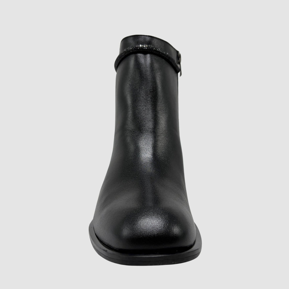 
                  
                    Women's Emina Leather Booties - Black - Euro Shoe House
                  
                