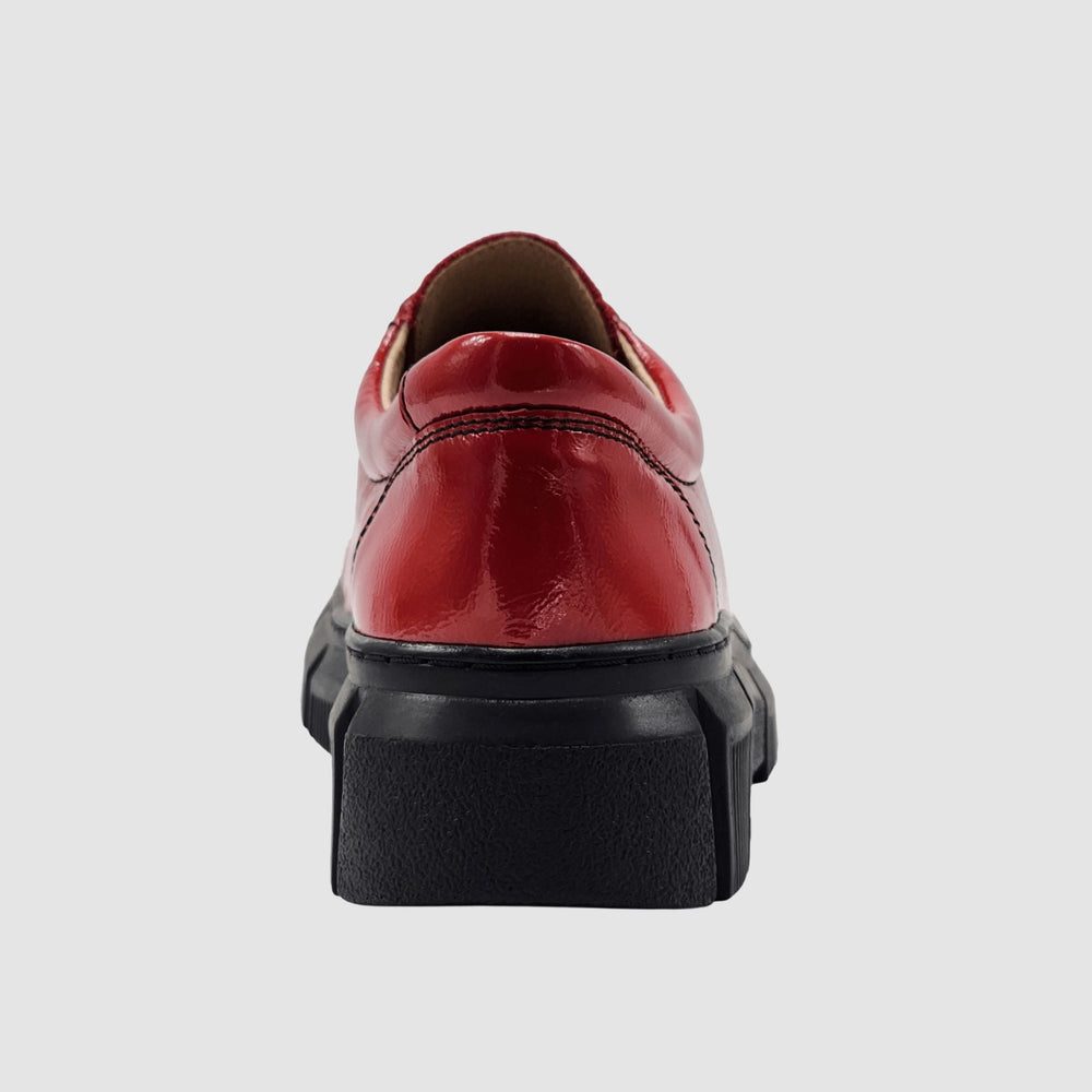 
                  
                    Women's Eris Leather Sneaker - Red - Euro Shoe House
                  
                