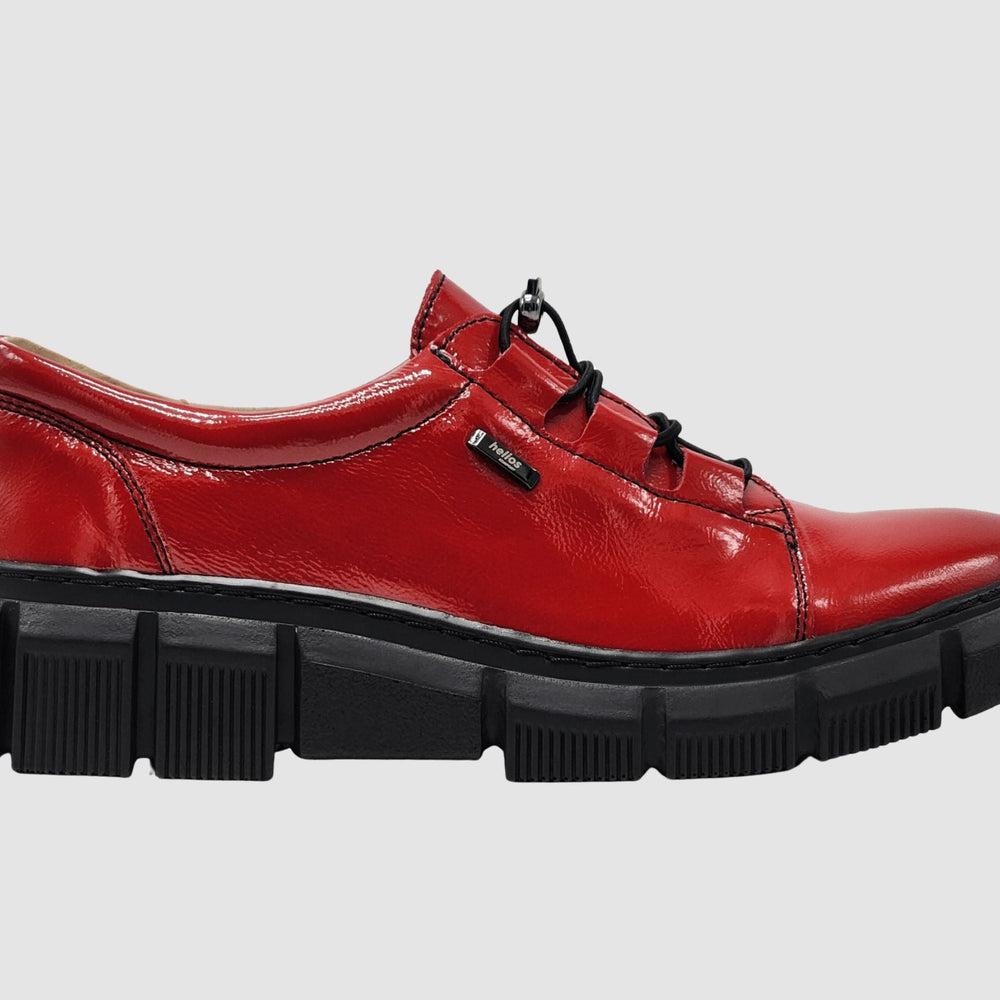 Women's Eris Leather Sneaker - Red - Euro Shoe House
