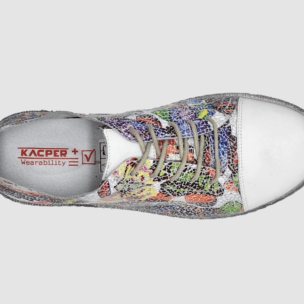 
                  
                    Women's Essential Low Top Leather Shoes - Multicolor - Euro Shoe House
                  
                