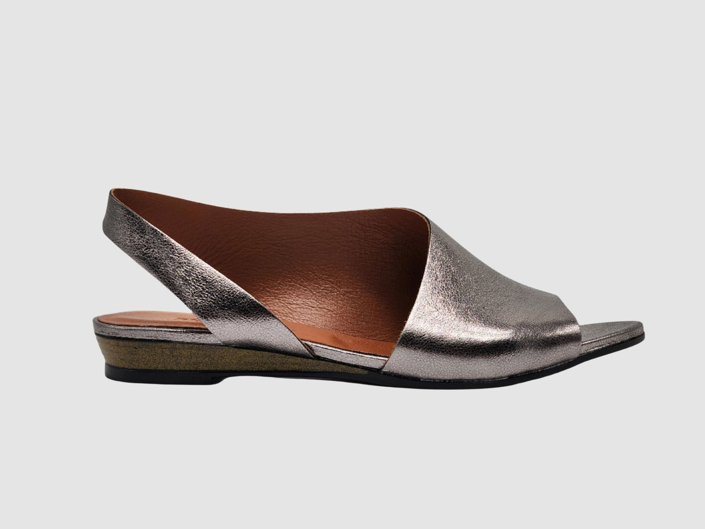 Women's Flora Leather Sandals - Silver - Euro Shoe House
