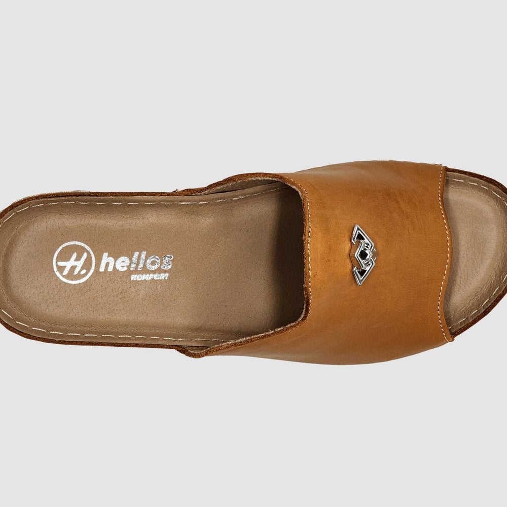 
                  
                    Women's Hera Leather Sandal - Orange - Euro Shoe House
                  
                