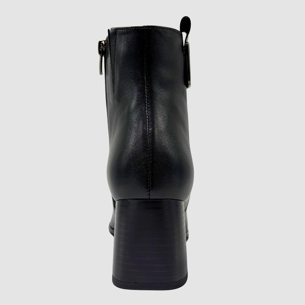 
                  
                    Women's Iwona Leather Booties - Black - Euro Shoe House
                  
                