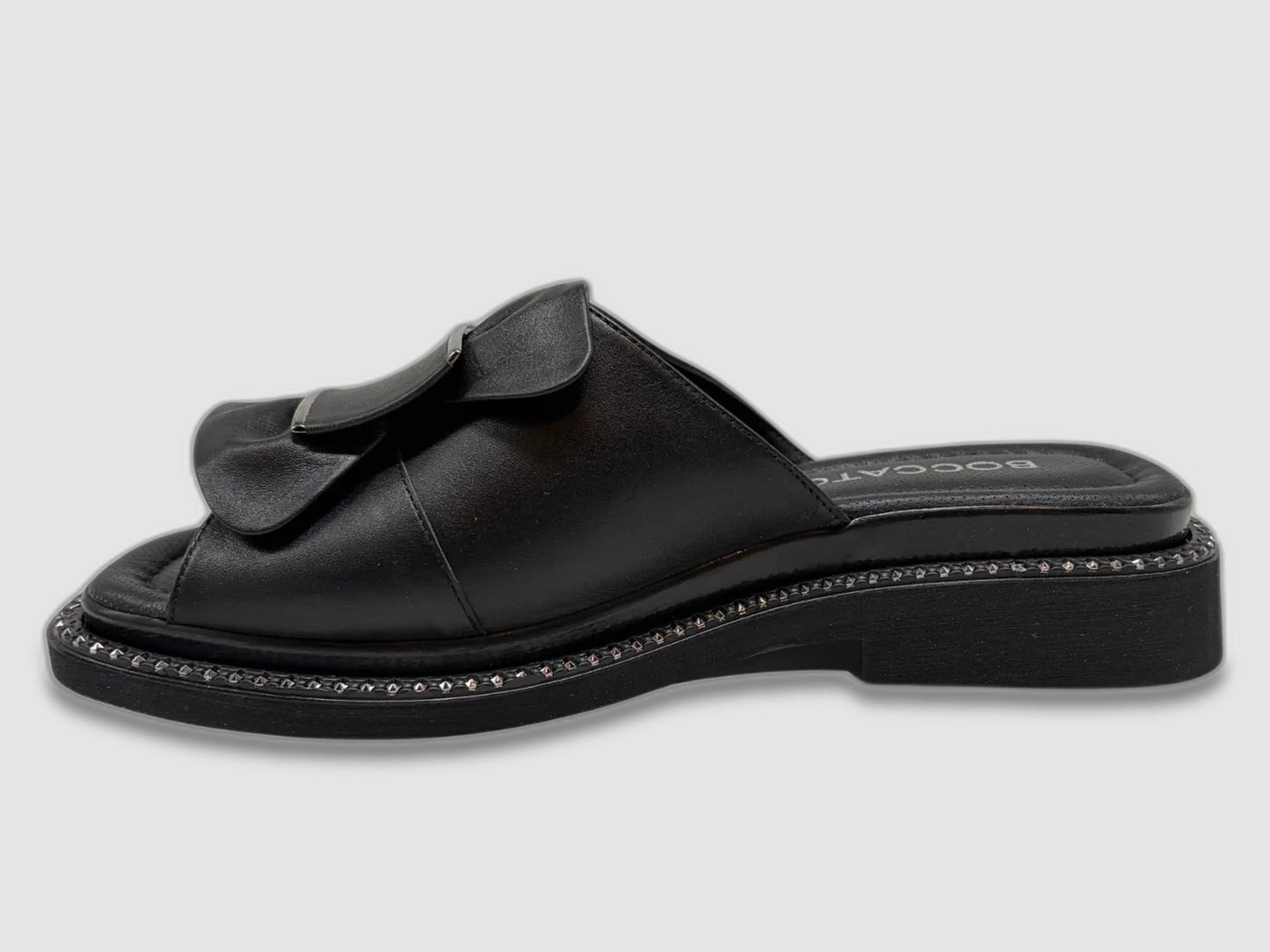 Women's Ixia Leather Sandals - Black - Euro Shoe House