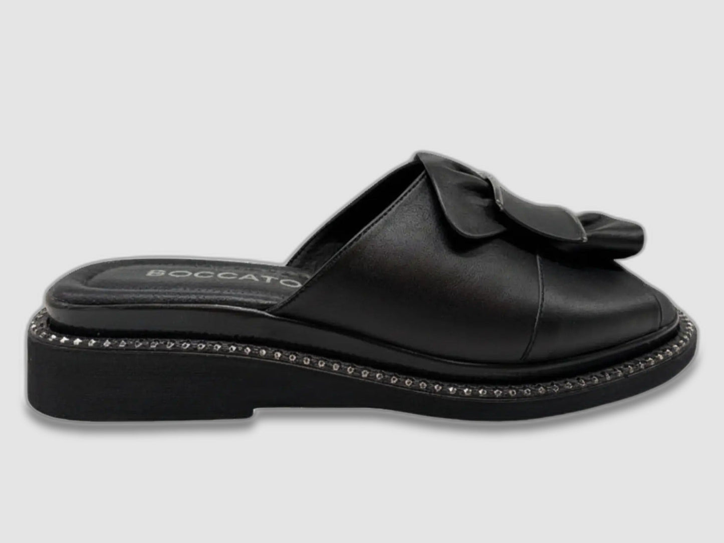 Women's Ixia Leather Sandals - Black - Euro Shoe House