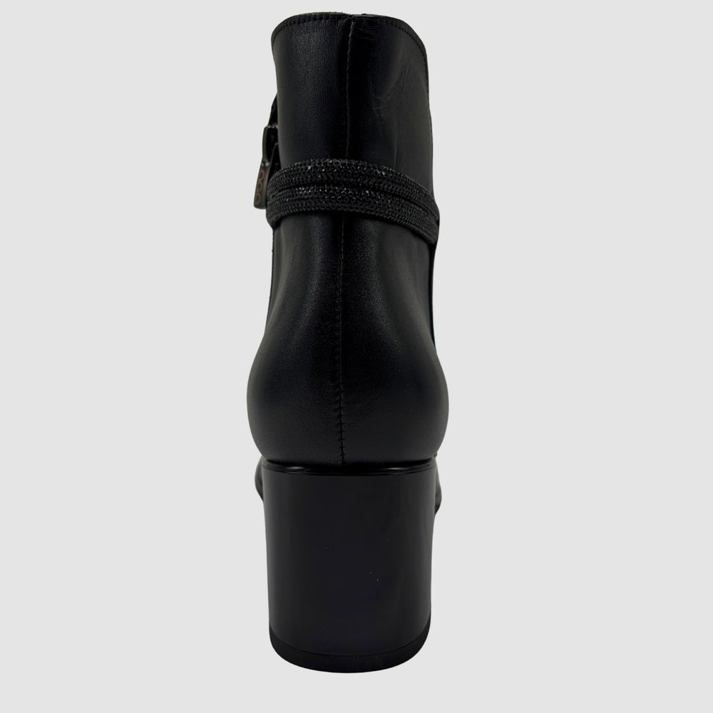 
                  
                    Women's Laura Leather Booties - Black - Euro Shoe House
                  
                