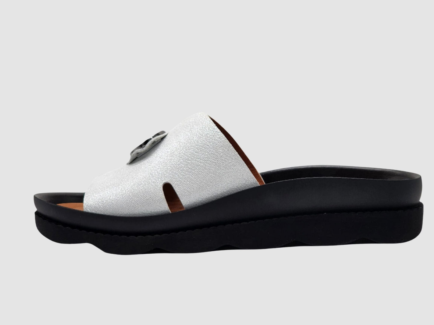 Women's Lily Leather Sandals - White - Euro Shoe House