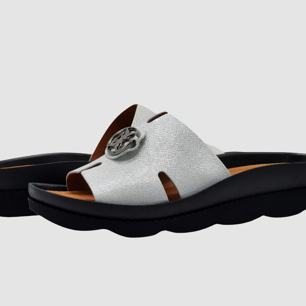 
                  
                    Women's Lily Leather Sandals - White - Euro Shoe House
                  
                