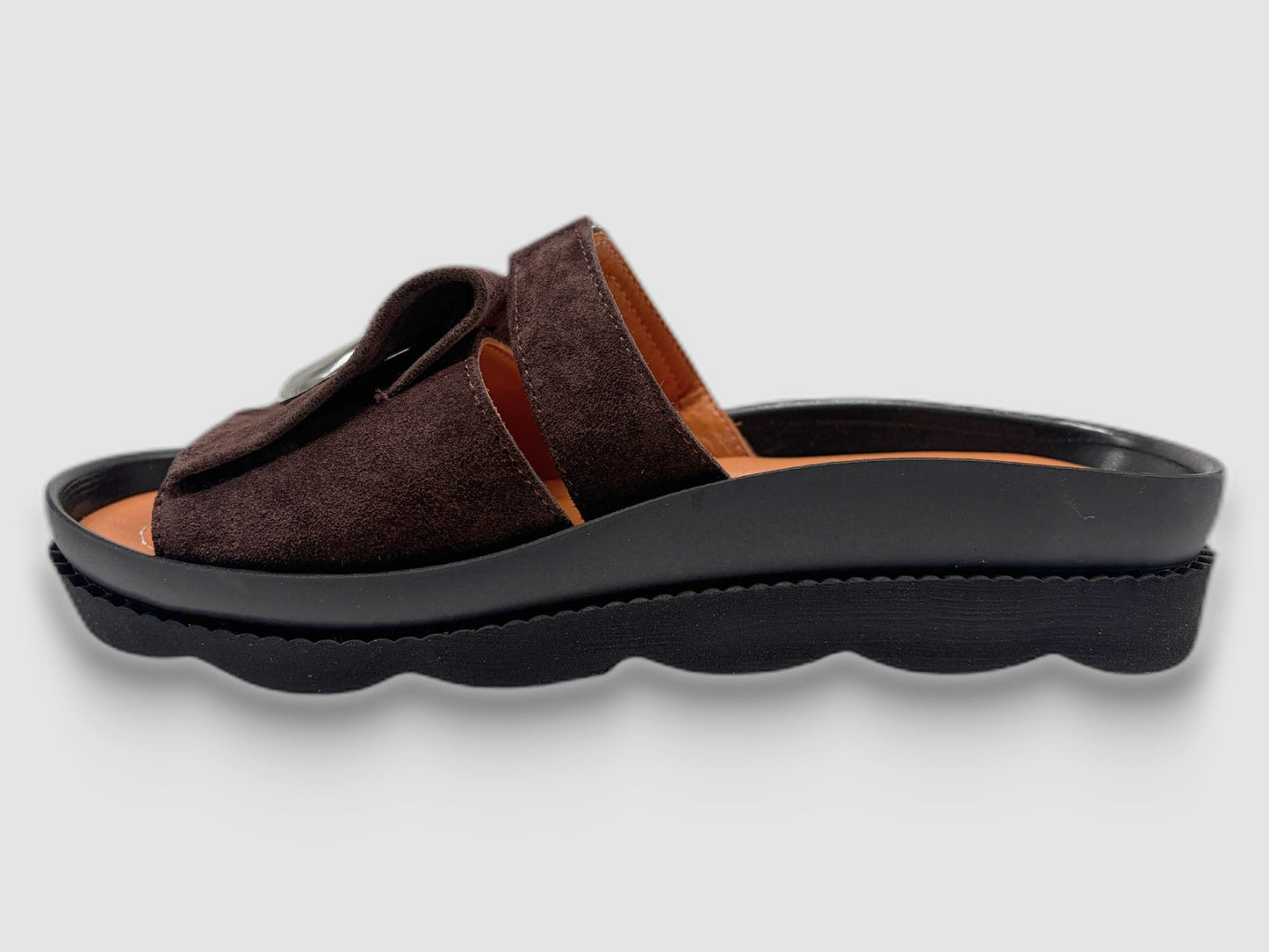Women's Marigold Leather Sandals - Brown - Euro Shoe House