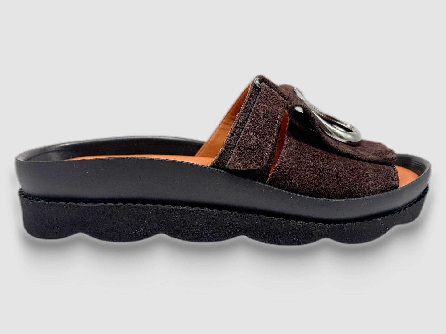 Women's Marigold Leather Sandals - Brown - Euro Shoe House