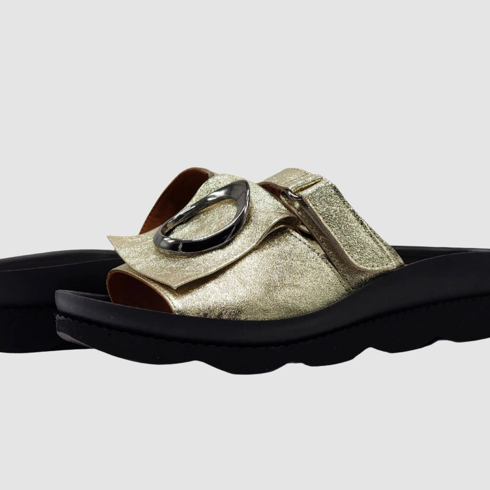 
                  
                    Women's Marigold Leather Sandals - Gold - Euro Shoe House
                  
                