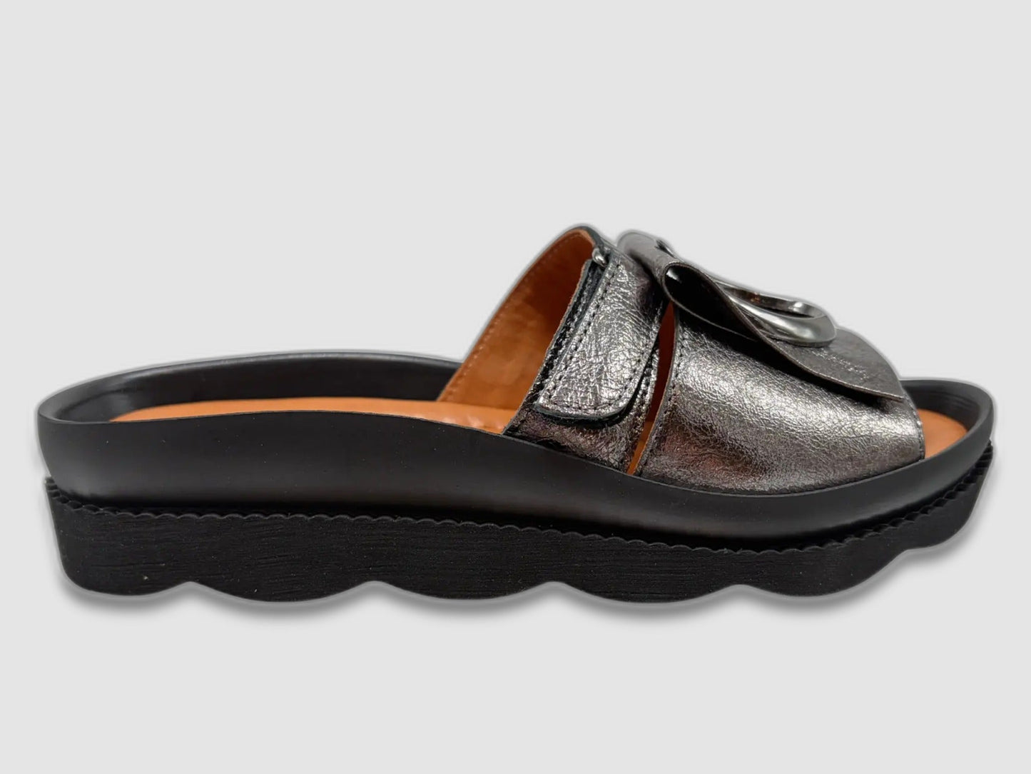 Women's Marigold Leather Sandals - Silver - Euro Shoe House