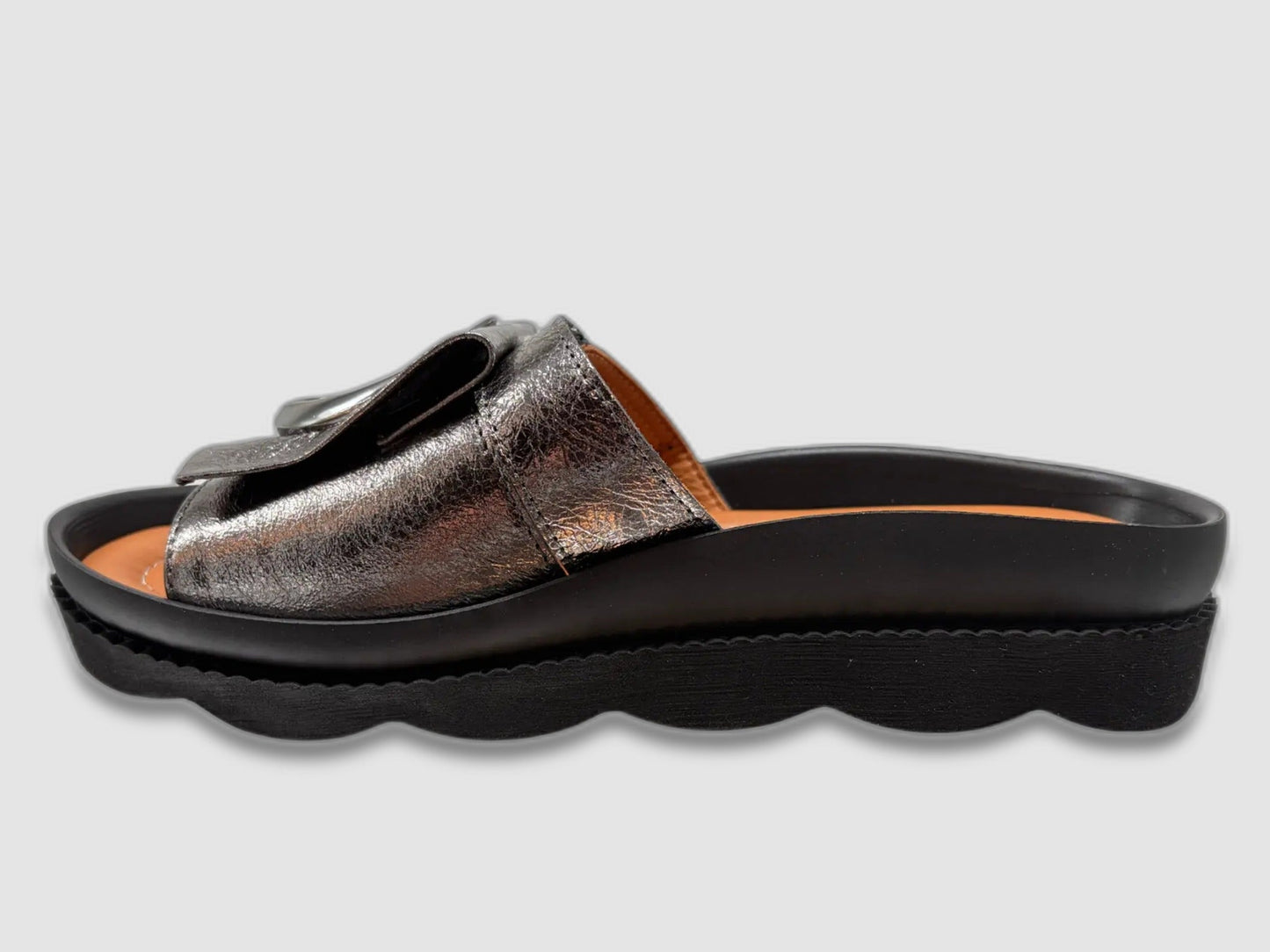 Women's Marigold Leather Sandals - Silver - Euro Shoe House