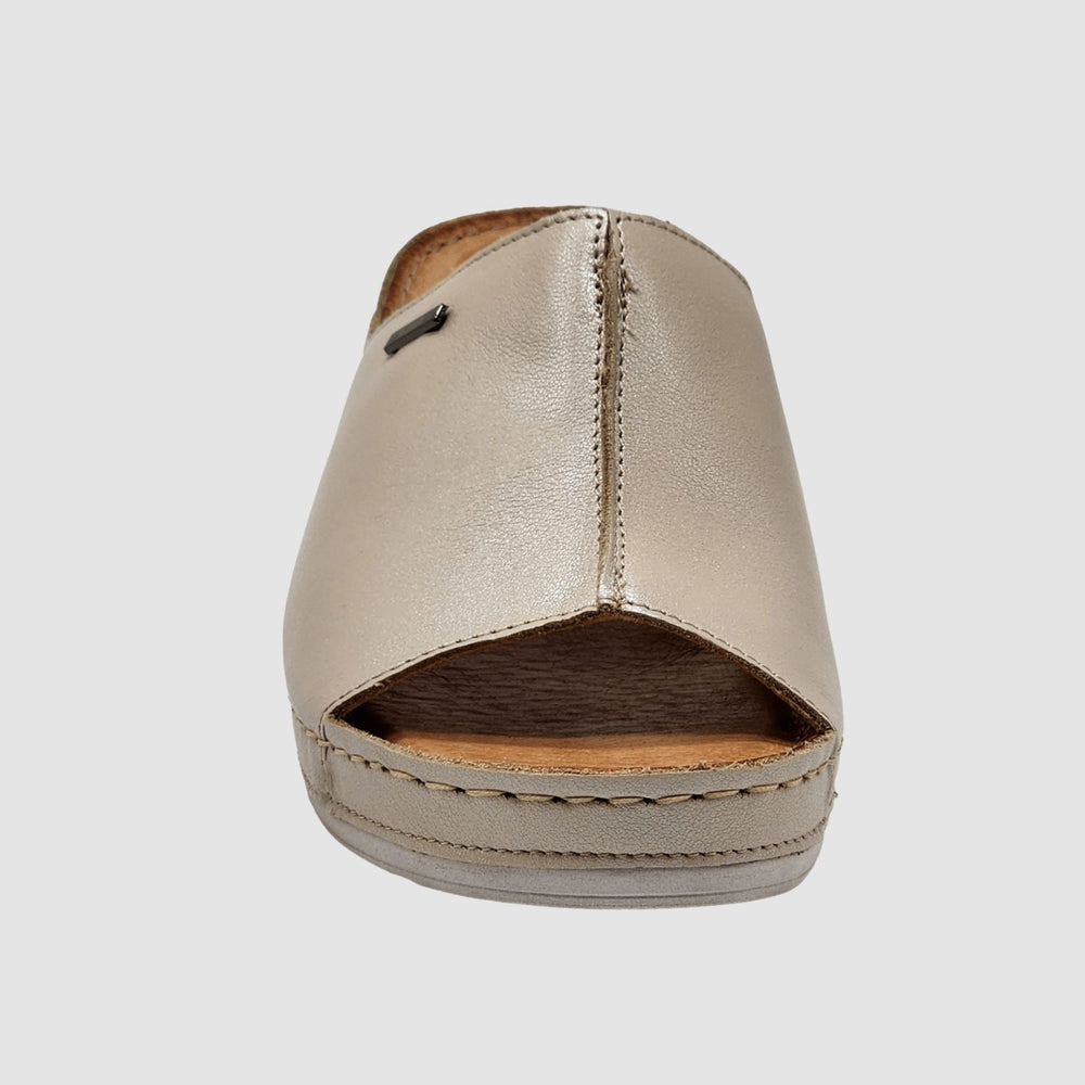 
                  
                    Women's Marra Leather Sandal - Beige - Euro Shoe House
                  
                