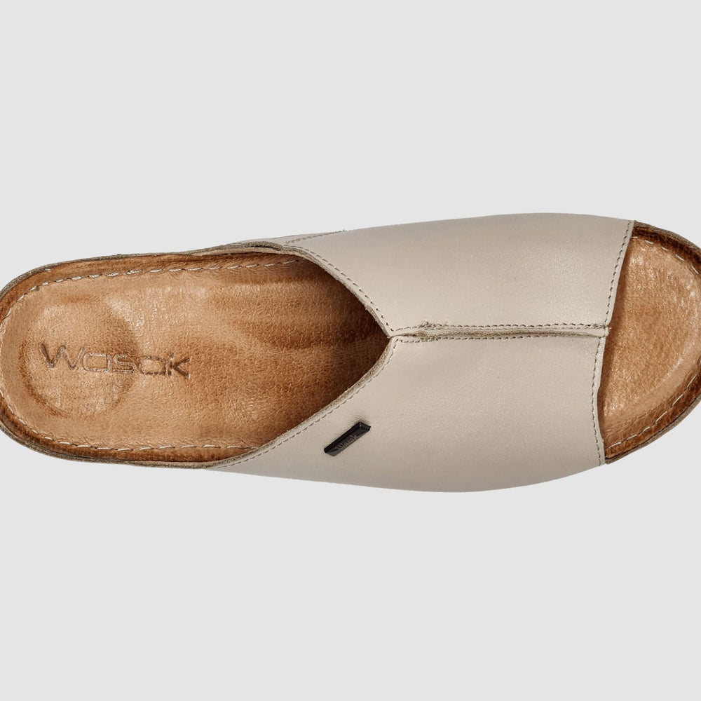 
                  
                    Women's Marra Leather Sandal - Beige - Euro Shoe House
                  
                