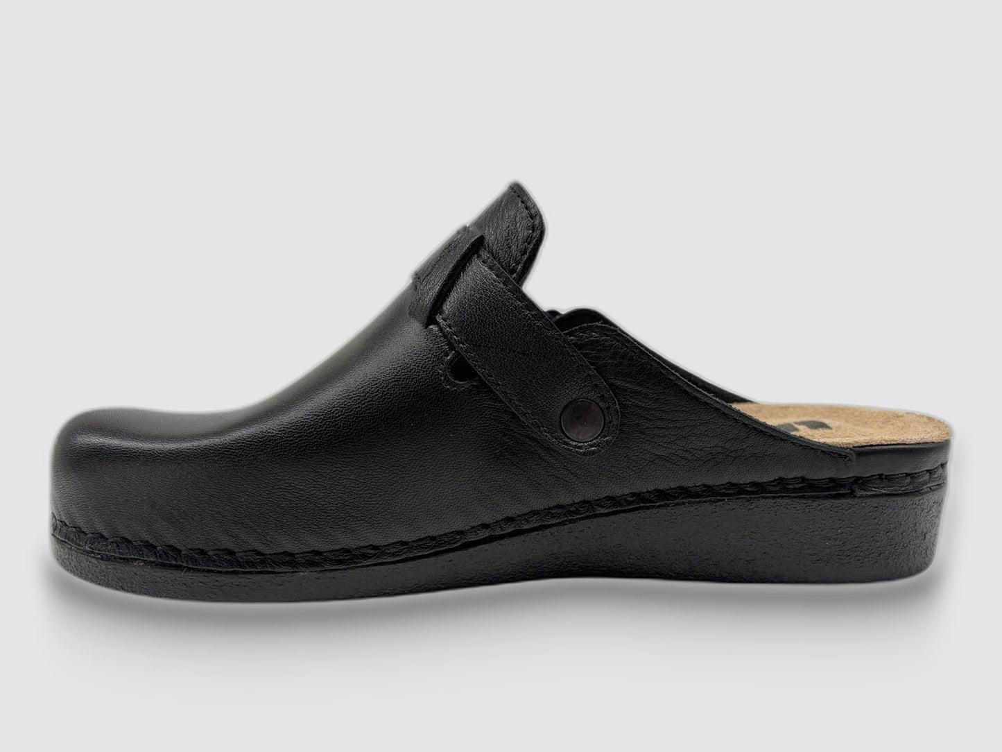 Women's Nora Leather Clog - Black - Euro Shoe House