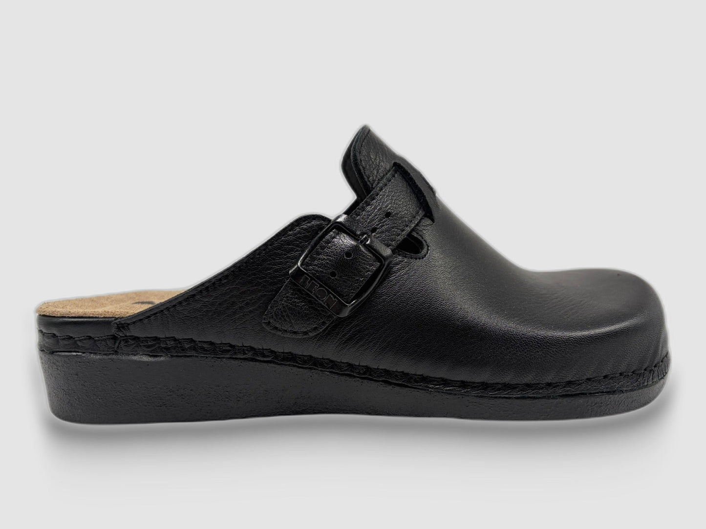 Women's Nora Leather Clog - Black - Euro Shoe House