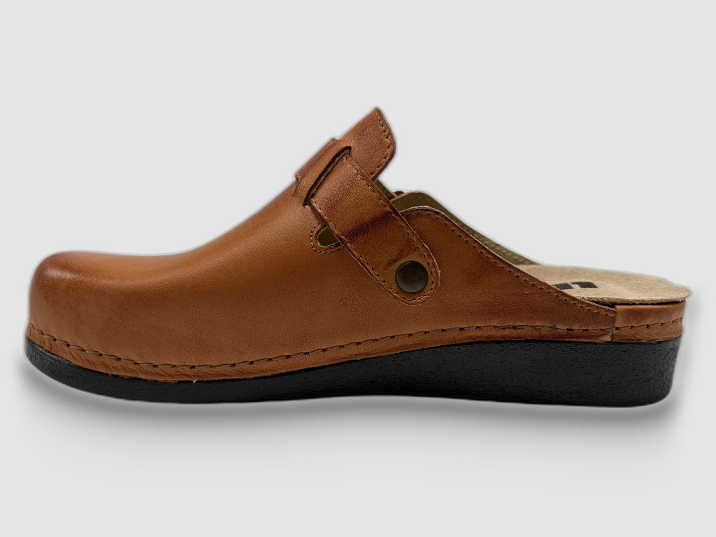 Women's Nora Leather Clog - Brown - Euro Shoe House