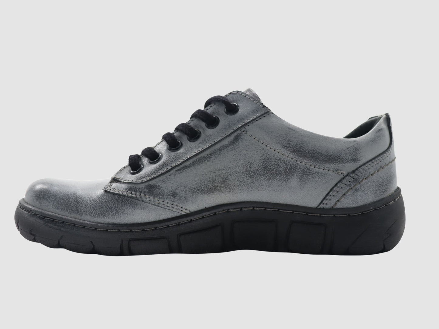 Women's Original Leather Shoes - Blue/Grey - Euro Shoe House