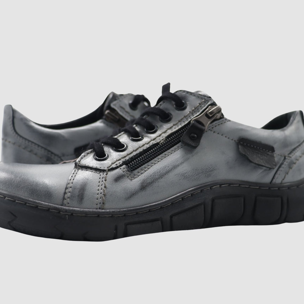 
                  
                    Women's Original Leather Shoes - Blue/Grey - Euro Shoe House
                  
                