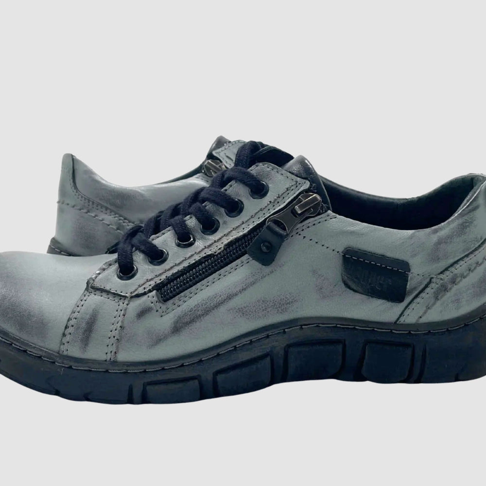 
                  
                    Women's Original Leather Shoes - Blue/Grey - Euro Shoe House
                  
                