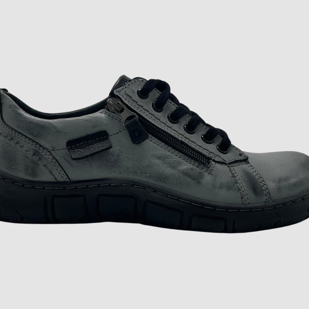 Women's Original Leather Shoes - Blue/Grey - Euro Shoe House