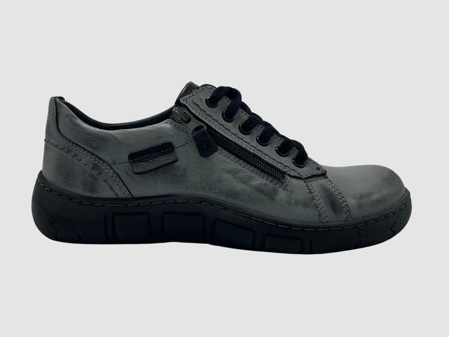 Women's Original Leather Shoes - Blue/Grey - Euro Shoe House