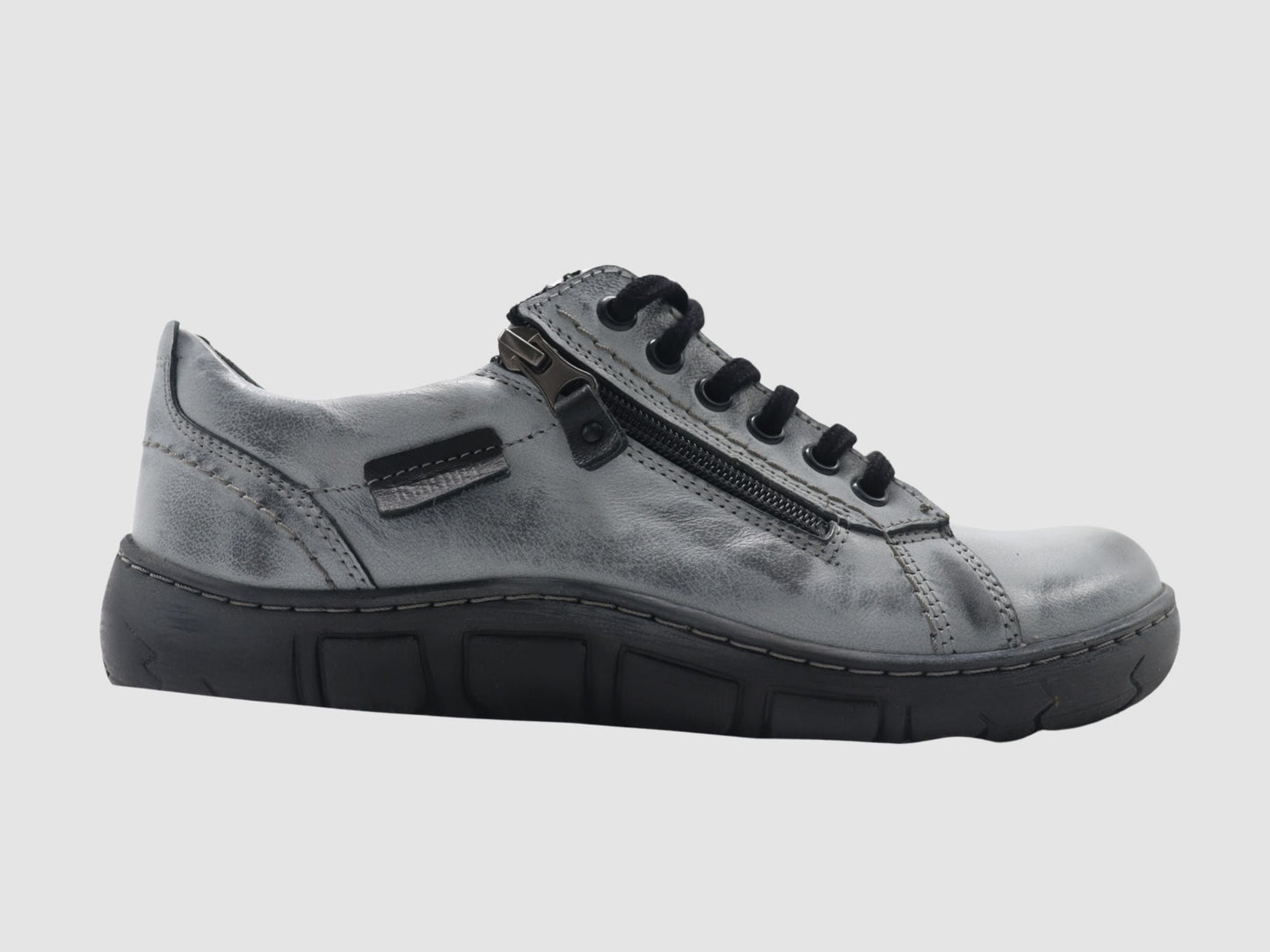 Women's Original Leather Shoes - Blue/Grey - Euro Shoe House