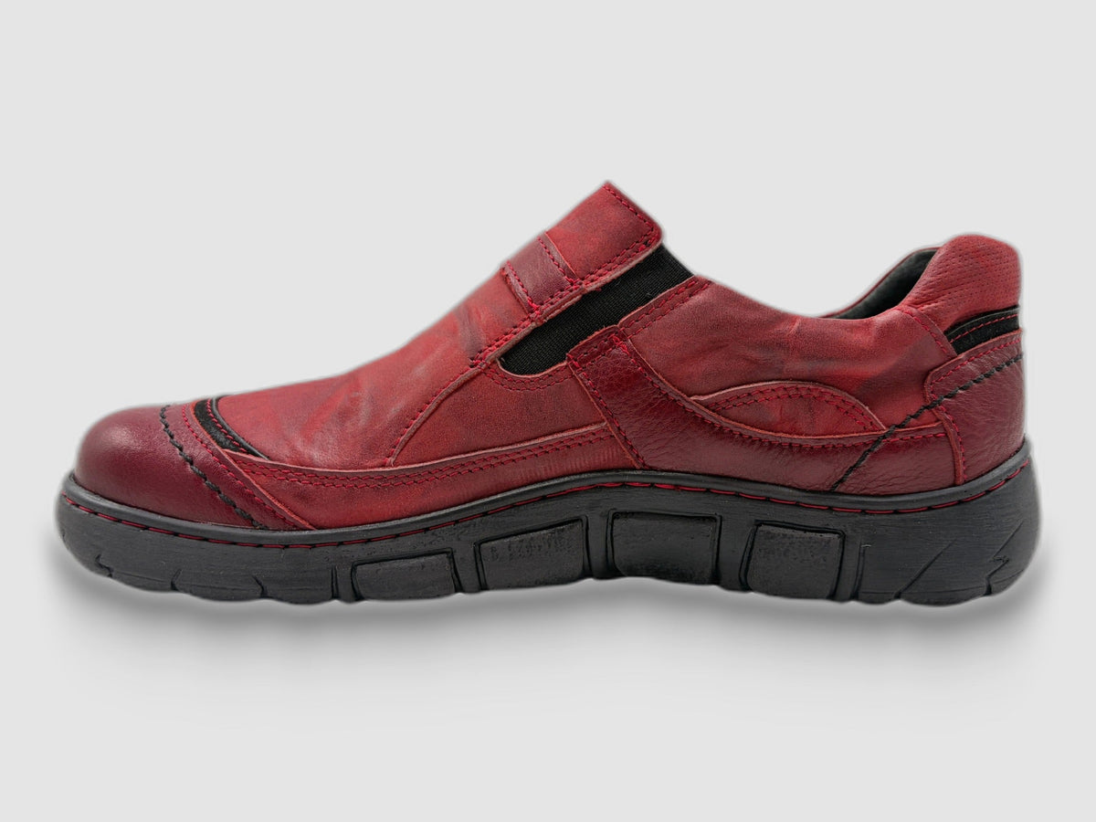 Women's Original Leather Shoes - Red - Euro Shoe House