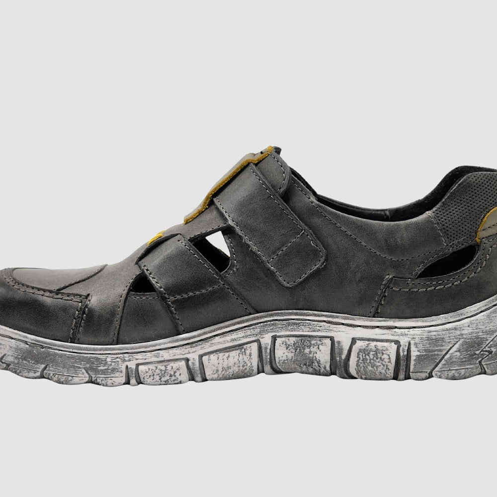 Women's Original Sandals - Grey/Yellow - Euro Shoe House