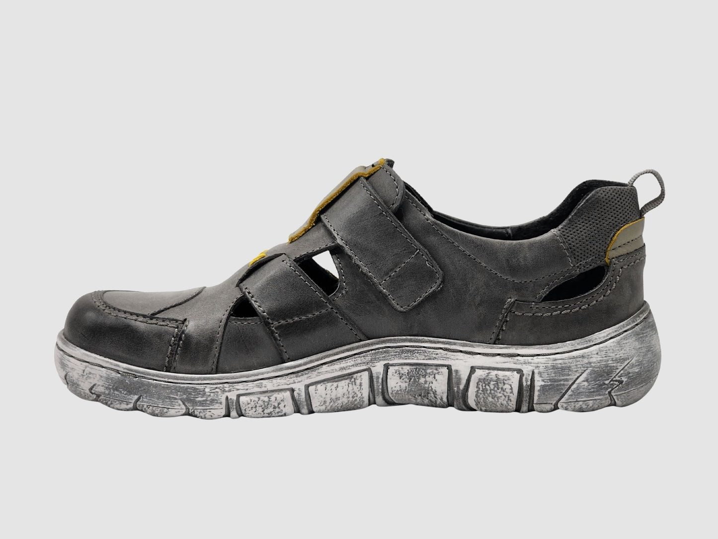 Women's Original Sandals - Grey/Yellow - Euro Shoe House