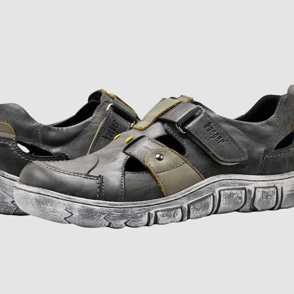 
                  
                    Women's Original Sandals - Grey/Yellow - Euro Shoe House
                  
                