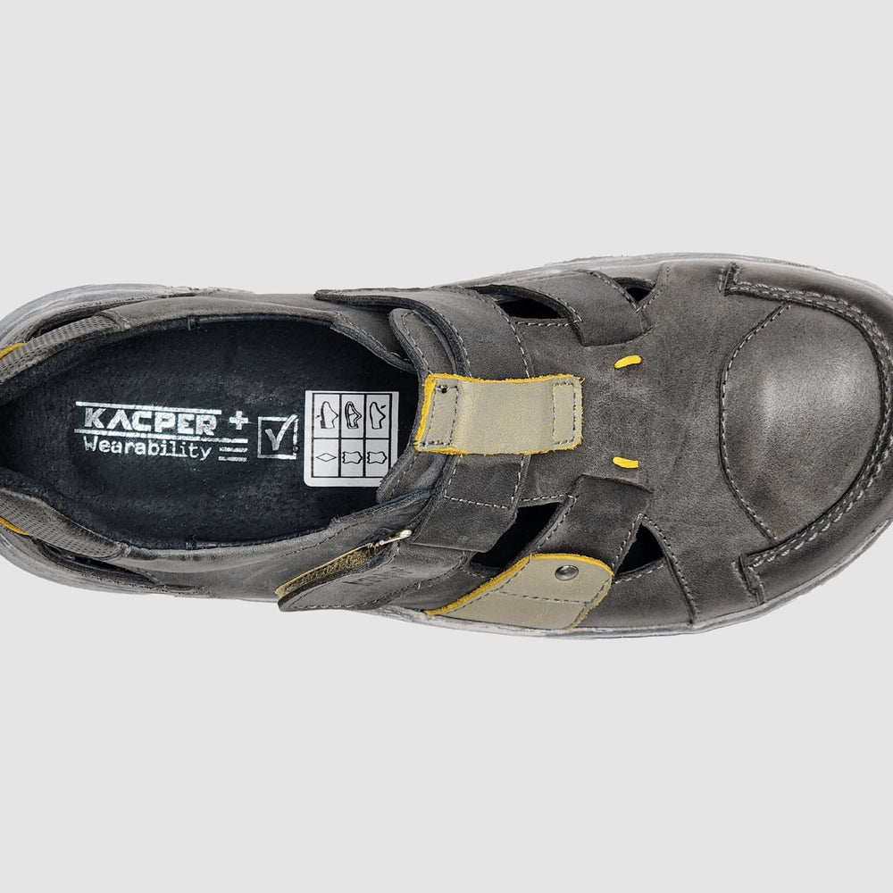 
                  
                    Women's Original Sandals - Grey/Yellow - Euro Shoe House
                  
                