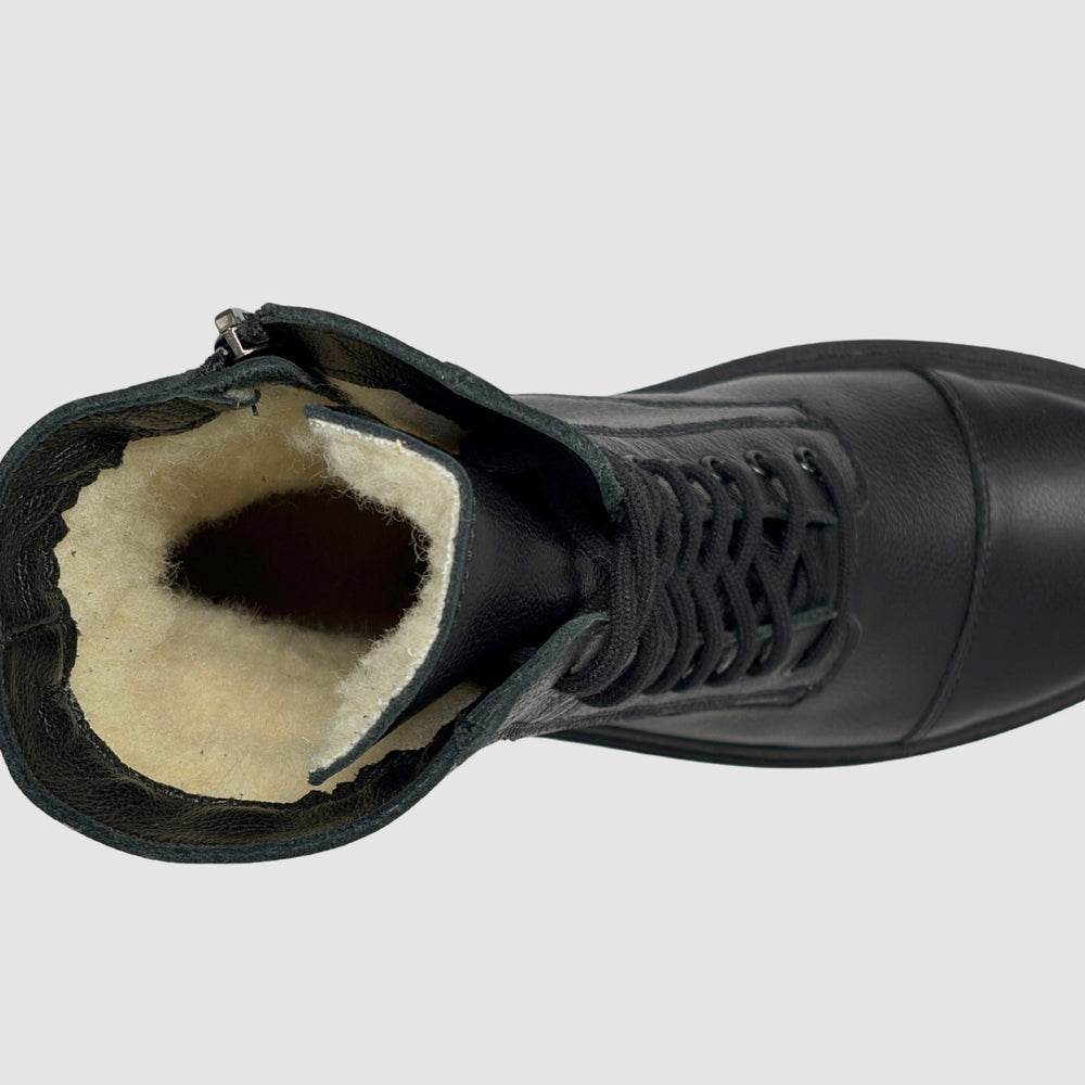 
                  
                    Women's Rhea Leather Boots - Black - Euro Shoe House
                  
                