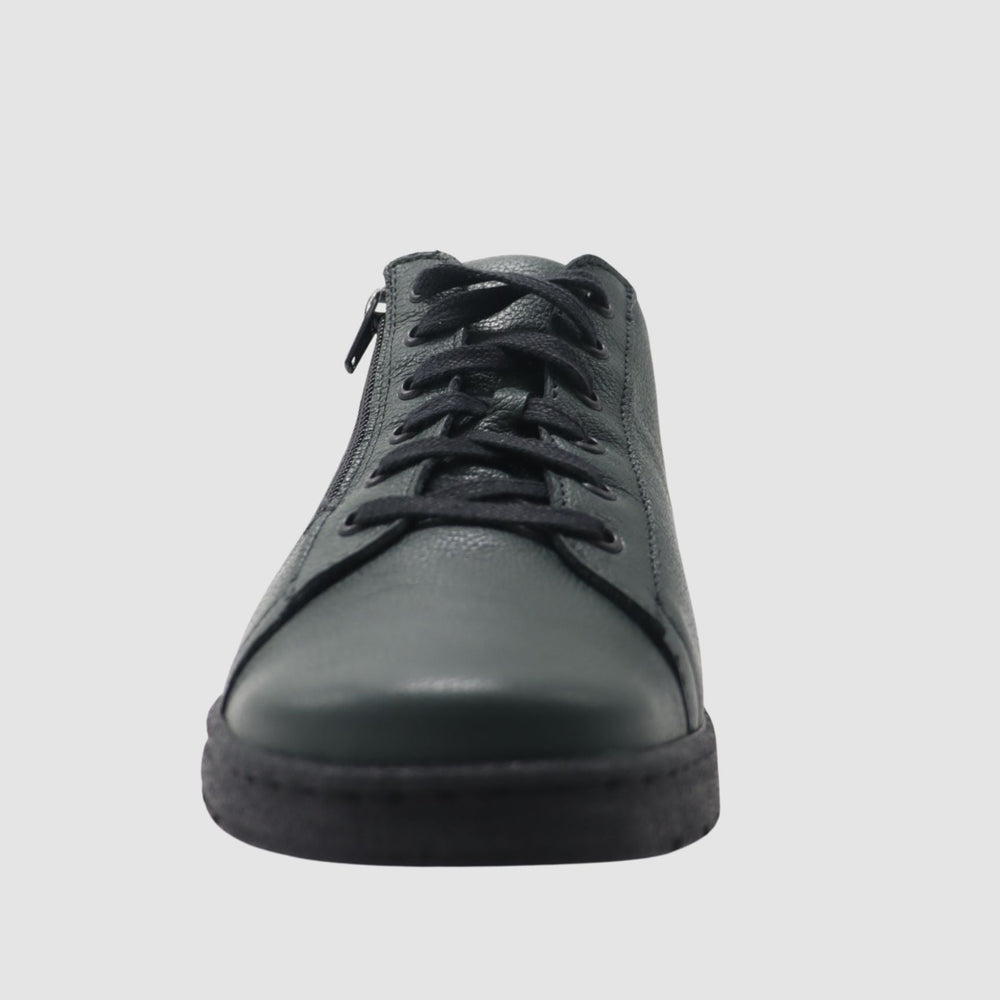 
                  
                    Women's Senna Leather Sneaker - Green - Euro Shoe House
                  
                