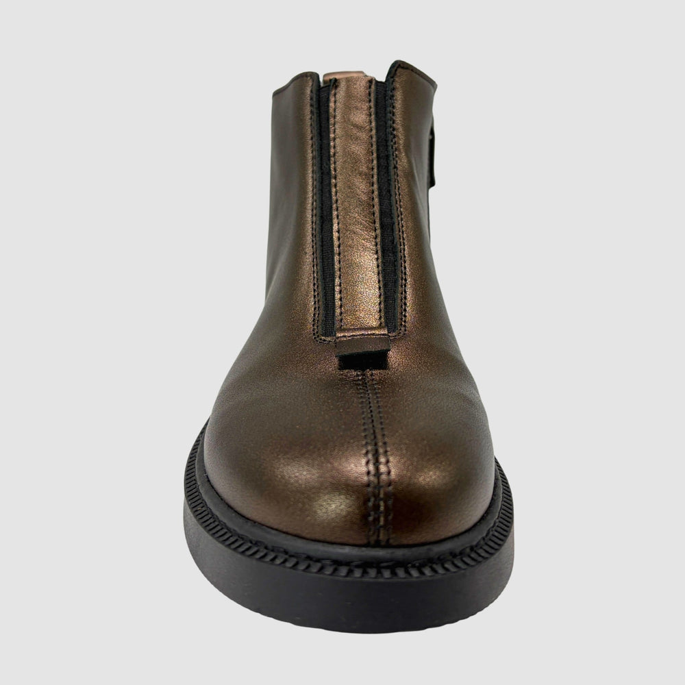 
                  
                    Women's Siena Leather Boots - Metallic Bronze - Euro Shoe House
                  
                