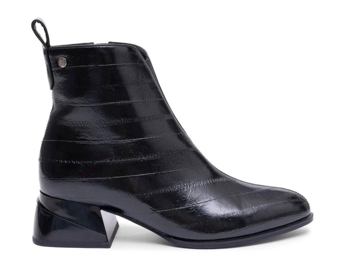 Women's Sofia Leather Booties - Black - Euro Shoe House