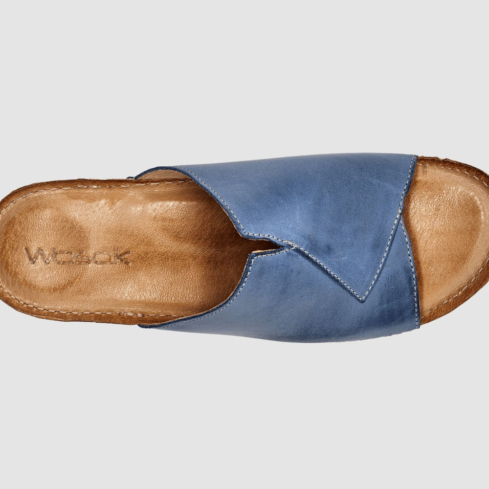 
                  
                    Women's Solea Leather Sandals - Blue - Euro Shoe House
                  
                