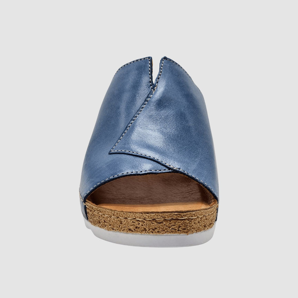 
                  
                    Women's Solea Leather Sandals - Blue - Euro Shoe House
                  
                