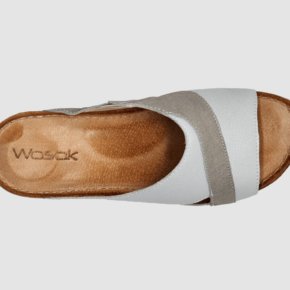 
                  
                    Women's Sylva Wedge Sandal - Silver - Euro Shoe House
                  
                