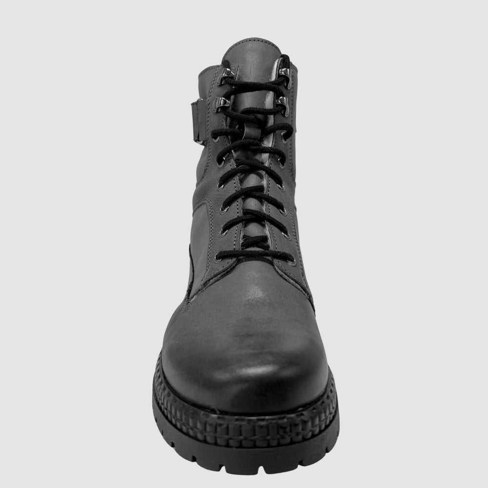 
                  
                    Women's Vale Leather Boots - Grey - Euro Shoe House
                  
                