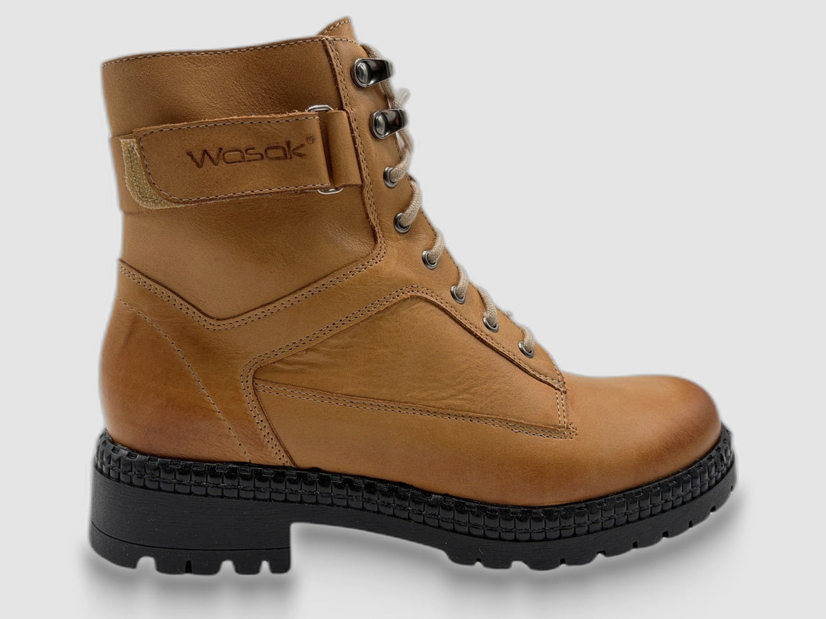 Women's Vale Leather Boots - Orange - Euro Shoe House