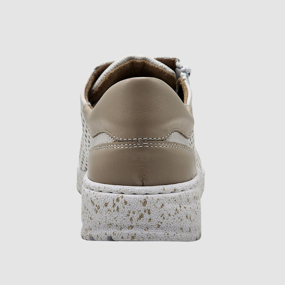 
                  
                    Women's Vela Leather Sneakers - White/Beige - Euro Shoe House
                  
                