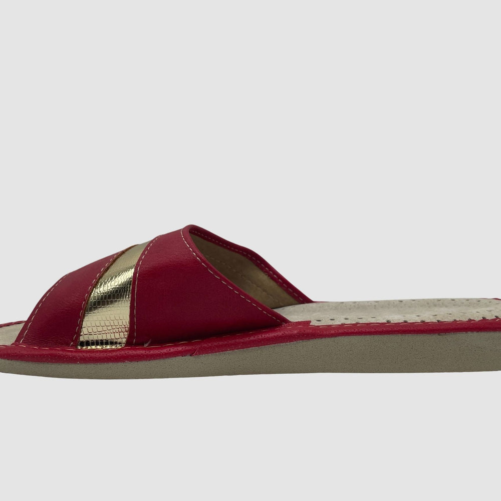 Women's Volcano House Slipper - Red - Euro Shoe House