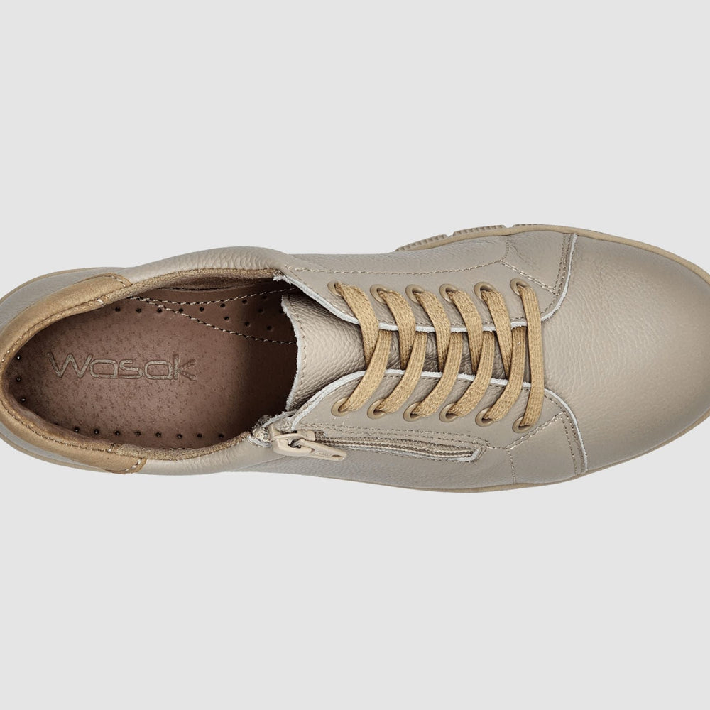 
                  
                    Women's Willow Leather Sneakers - Beige - Euro Shoe House
                  
                