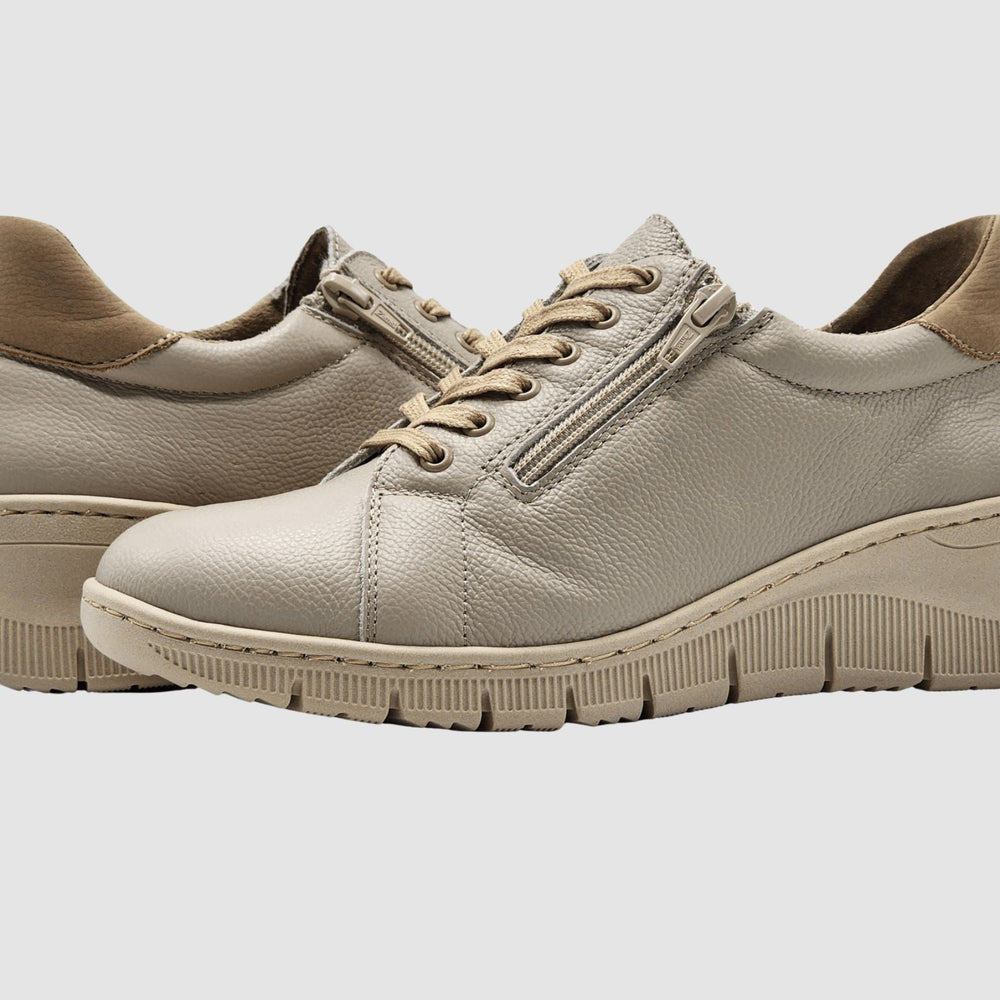 
                  
                    Women's Willow Leather Sneakers - Beige - Euro Shoe House
                  
                