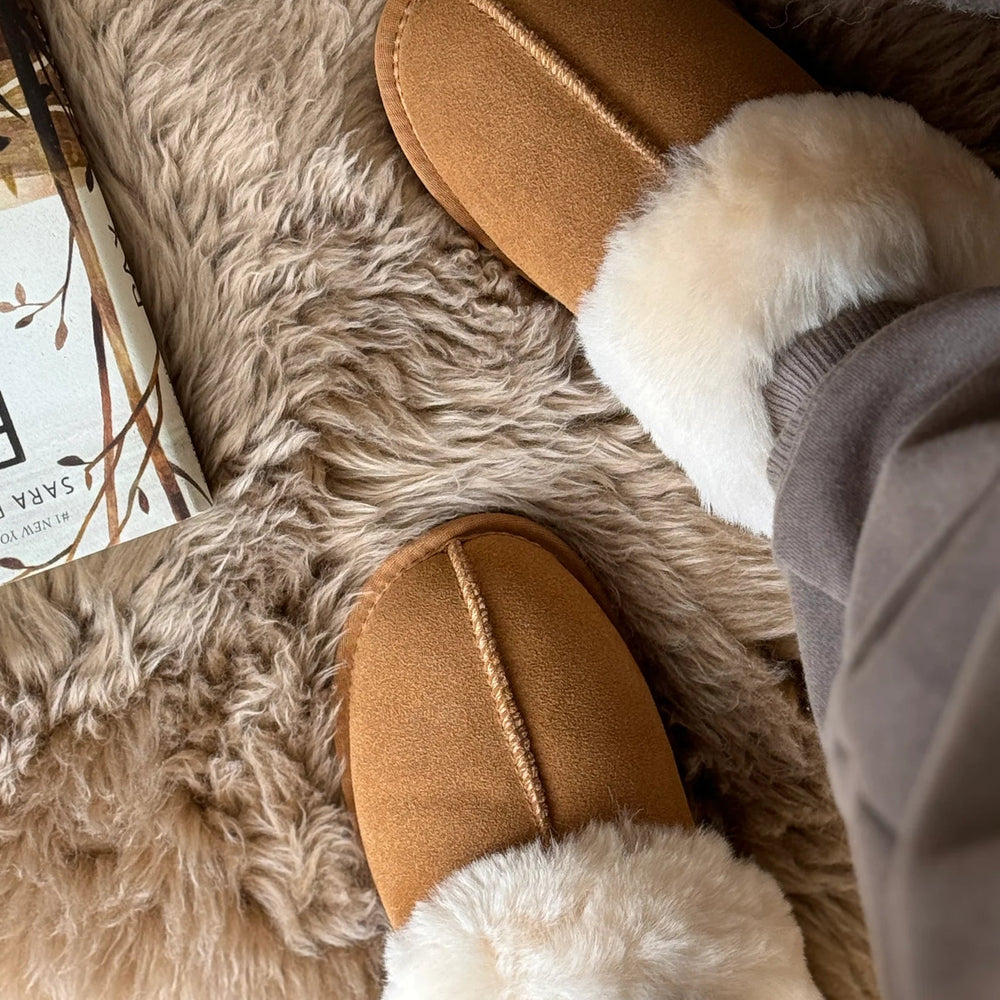 
                  
                    Women's Yukon Sheepskin Slippers - Beige - Euro Shoe House
                  
                