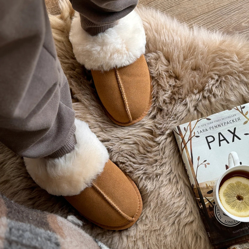 
                  
                    Women's Yukon Sheepskin Slippers - Beige - Euro Shoe House
                  
                